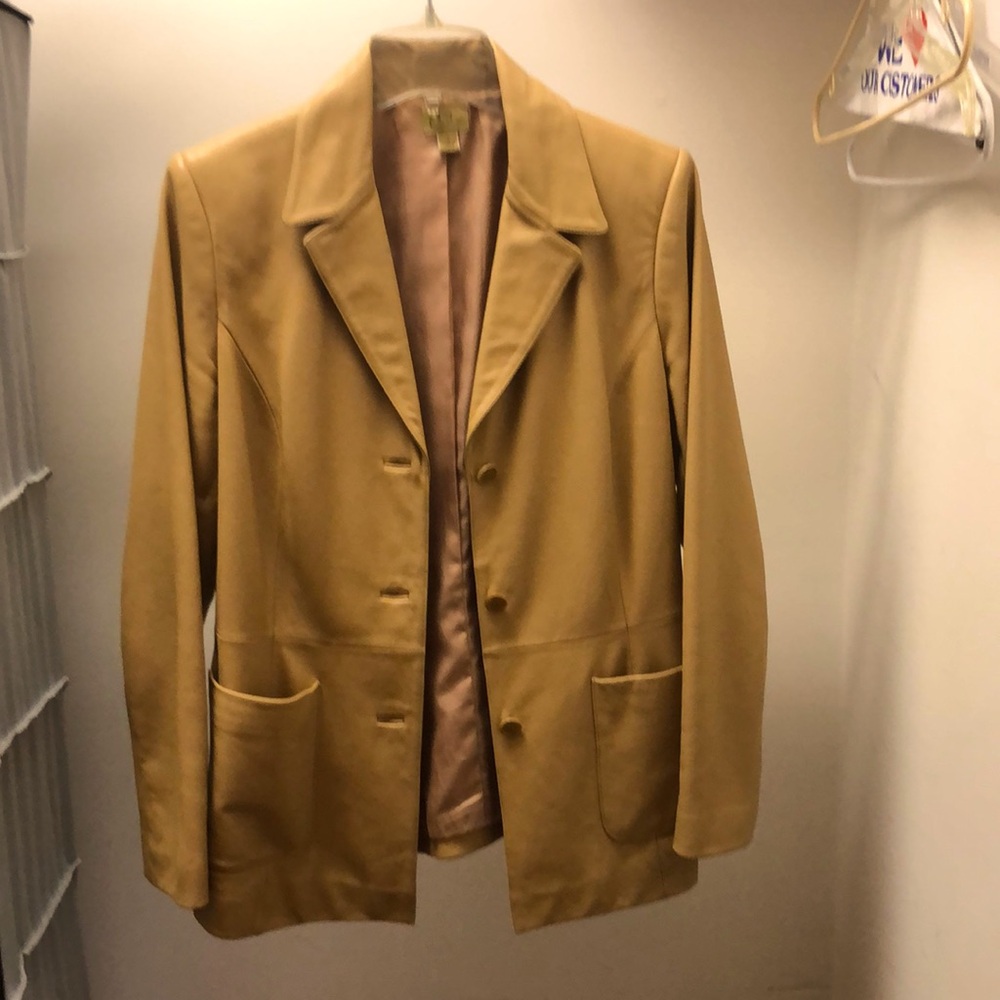 Caslon genuine lamb skin leather jacket